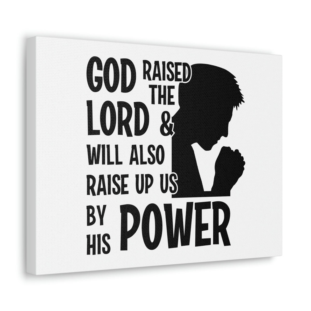 Scripture Walls Raise Us Up By His Power 1 Corinthians 6:14 Christian Wall Art Bible Verse Print Ready to Hang Unframed-Express Your Love Gifts