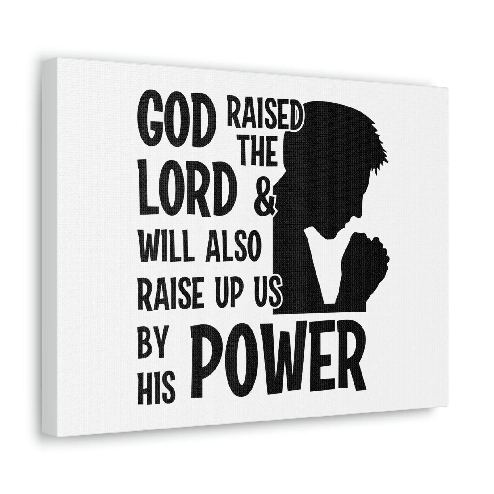 Scripture Walls Raise Us Up By His Power 1 Corinthians 6:14 Christian Wall Art Bible Verse Print Ready to Hang Unframed-Express Your Love Gifts