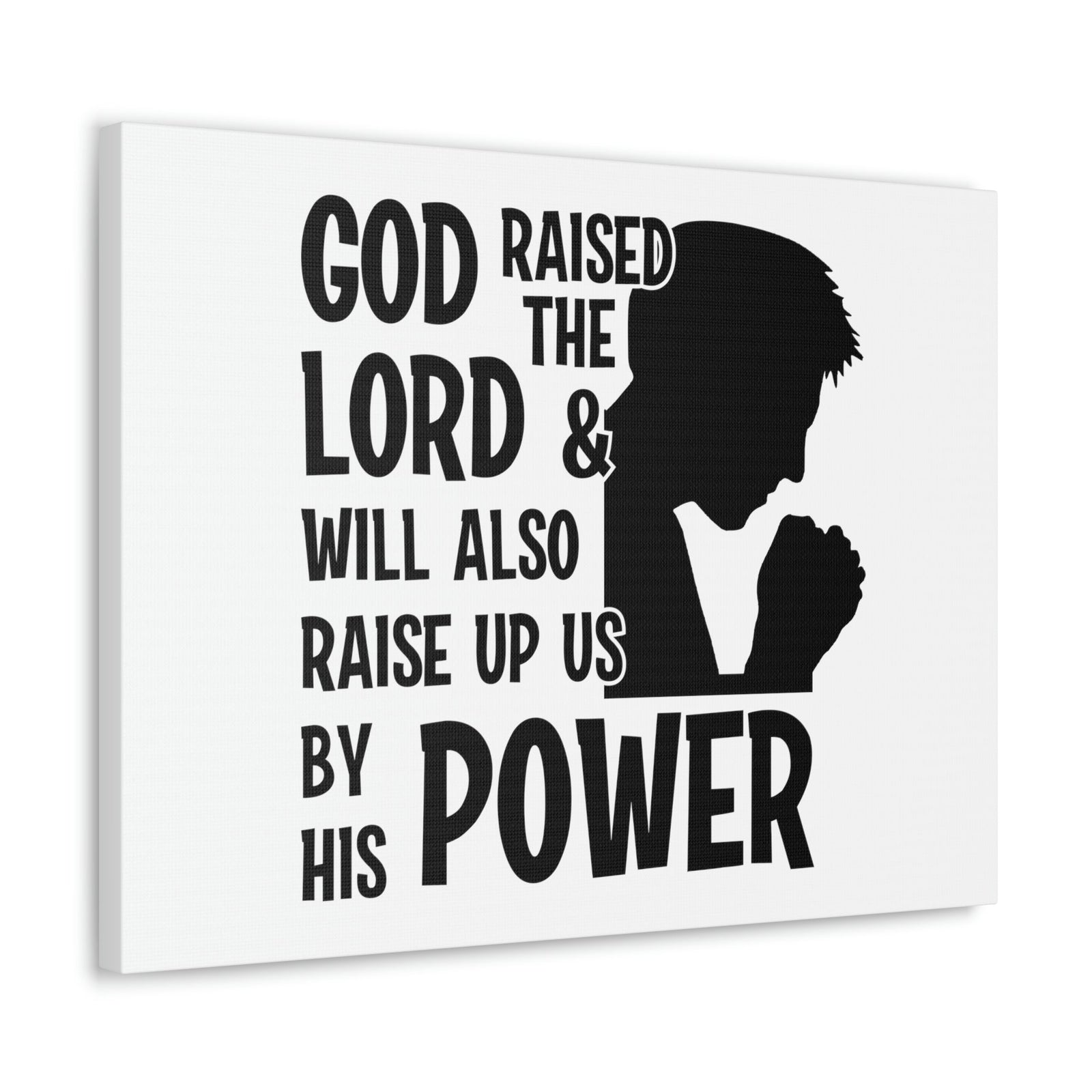 Scripture Walls Raise Us Up By His Power 1 Corinthians 6:14 Christian Wall Art Bible Verse Print Ready to Hang Unframed-Express Your Love Gifts