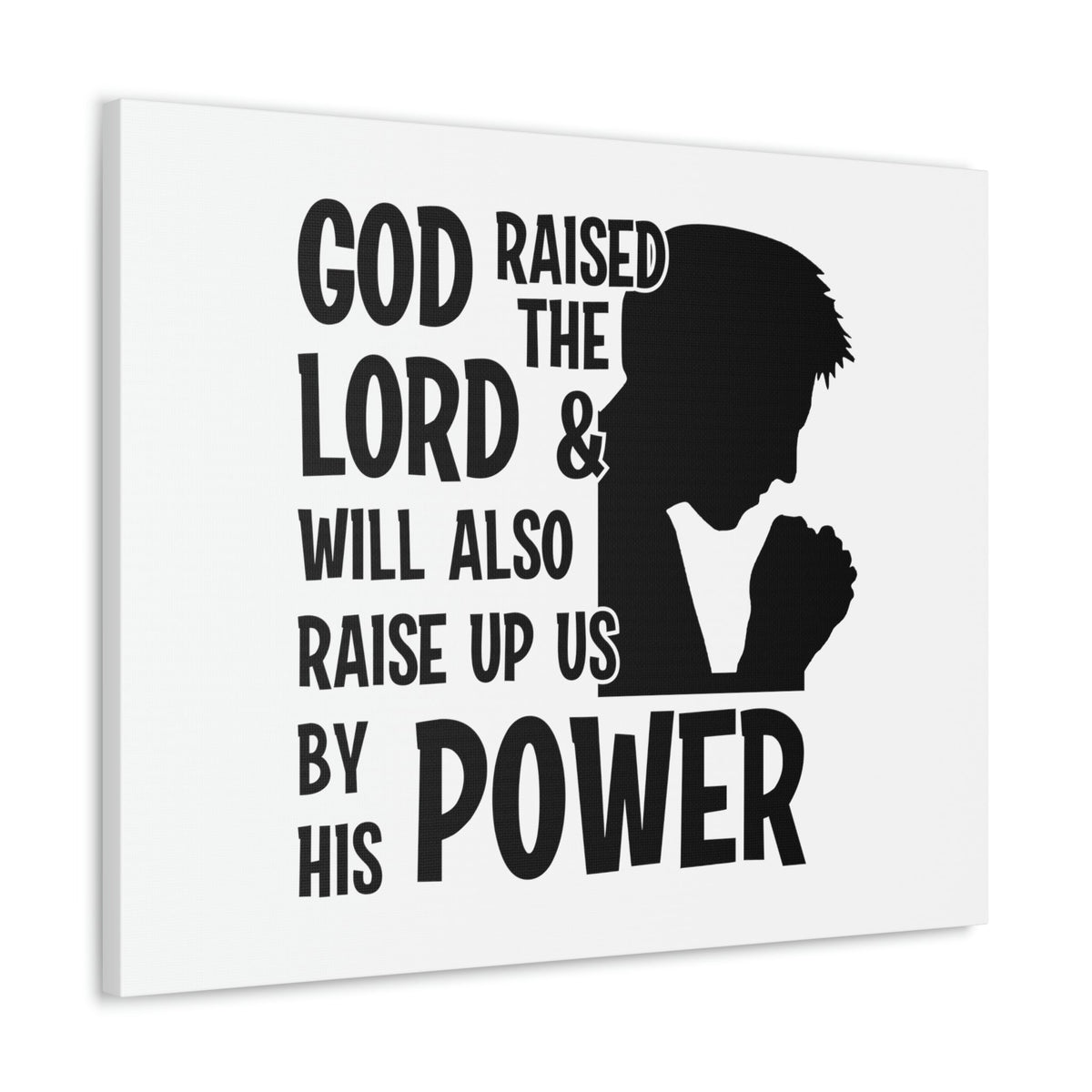 Scripture Walls Raise Us Up By His Power 1 Corinthians 6:14 Christian Wall Art Bible Verse Print Ready to Hang Unframed-Express Your Love Gifts