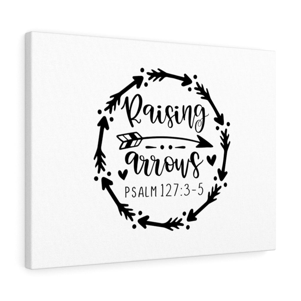Scripture Walls Raising Arrows Heart Psalm 127:3-5 Bible Verse Canvas Christian Wall Art Ready to Hang Unframed-Express Your Love Gifts