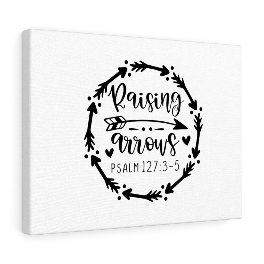 Scripture Walls Raising Arrows Heart Psalm 127:3-5 Bible Verse Canvas Christian Wall Art Ready to Hang Unframed-Express Your Love Gifts