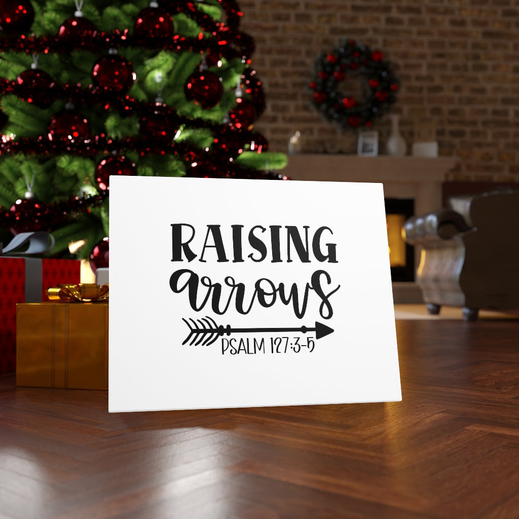 Scripture Walls Raising Arrows Psalm 127:3-5 Bible Verse Canvas Christian Wall Art Ready to Hang Unframed-Express Your Love Gifts