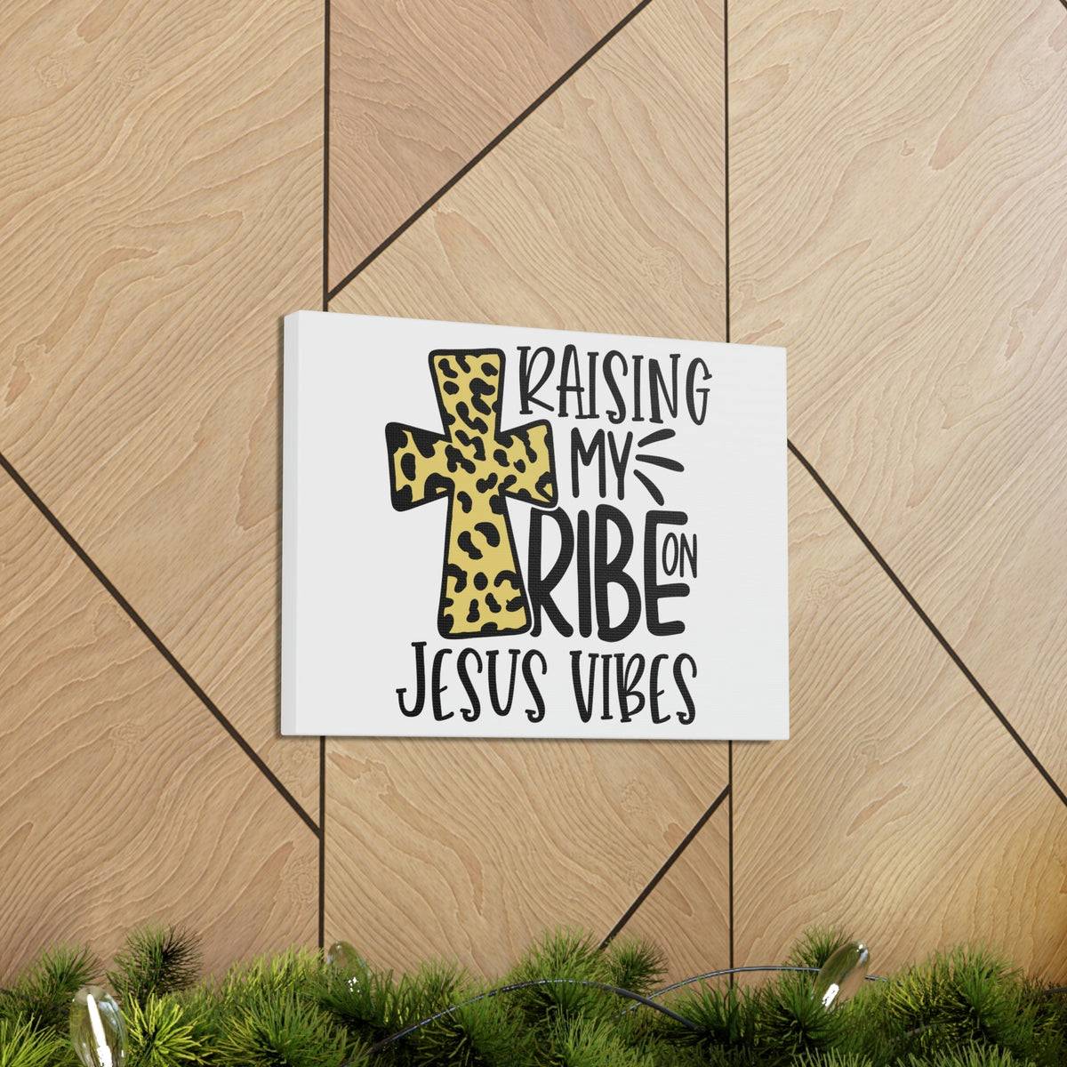 Scripture Walls Raising My Tribe On Jesus Vibes Luke 18:27 Christian Wall Art Print Ready to Hang Unframed-Express Your Love Gifts
