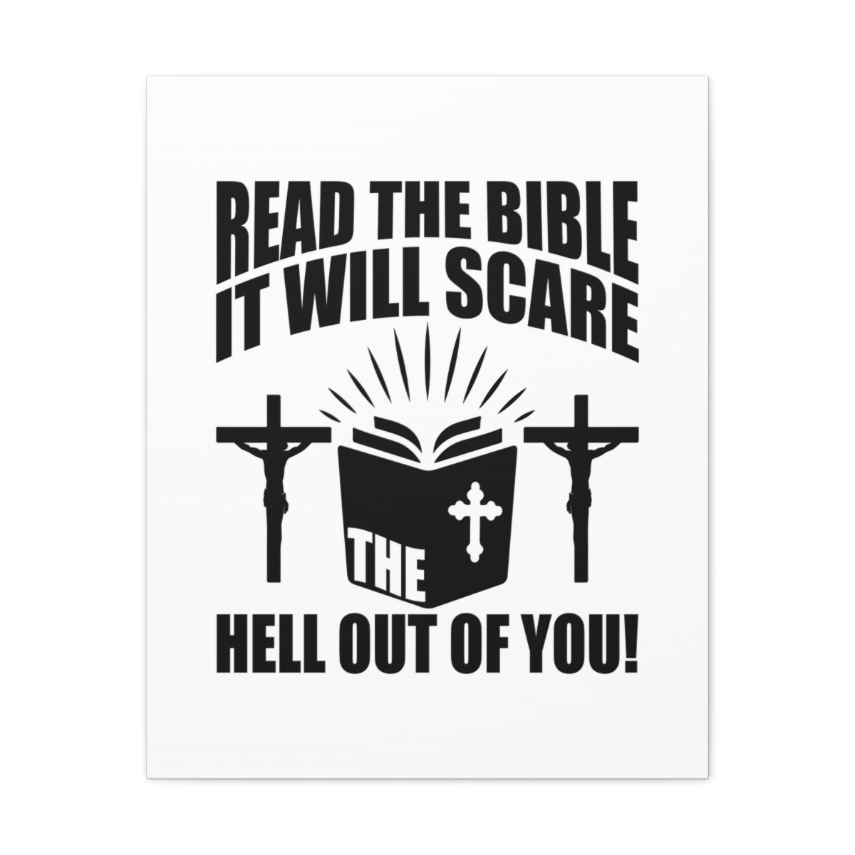 Scripture Walls Read The Bible 2 Timothy 3:16 Cross Christian Wall Art Bible Verse Print Ready to Hang Unframed-Express Your Love Gifts