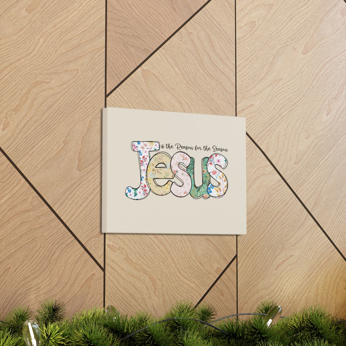 Scripture Walls Reason For The Season 1 Timothy 1:16 Bible Verse Canvas Christian Wall Art Ready to Hang Unframed-Express Your Love Gifts