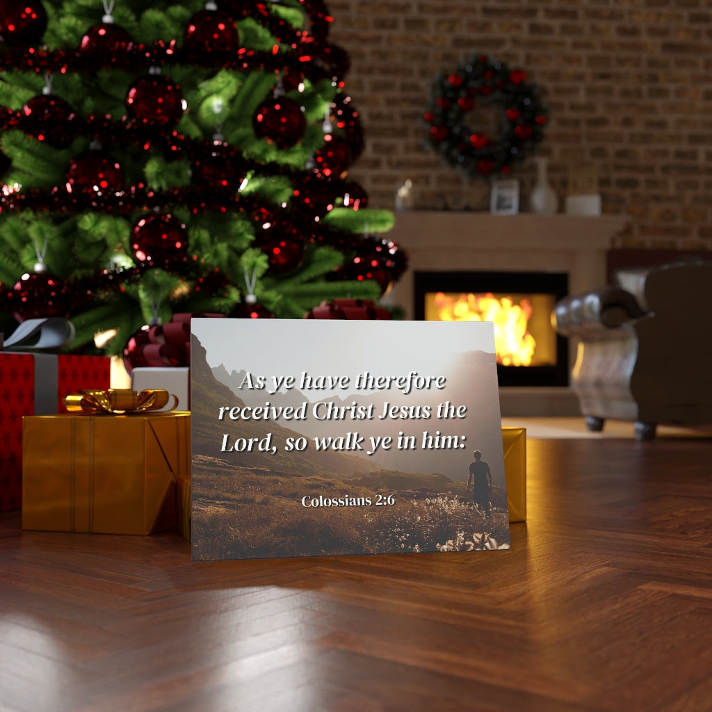 Scripture Walls Received Colossians 2:6 Bible Verse Canvas Christian Wall Art Ready to Hang Unframed-Express Your Love Gifts
