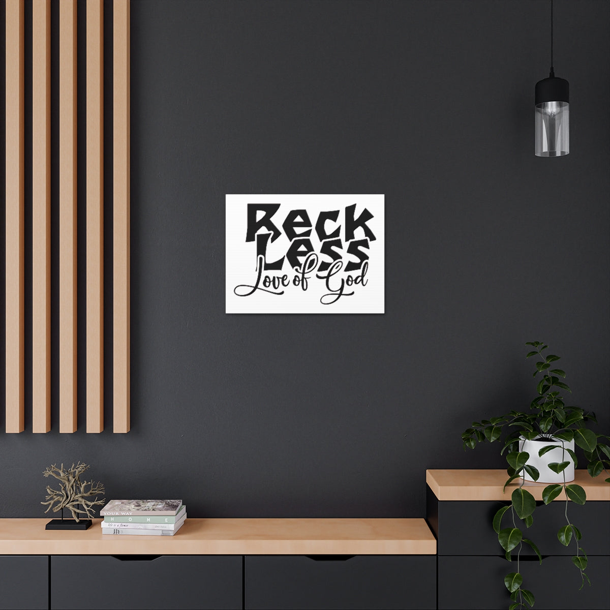 Scripture Walls Reckless Love Of God 1 John 4:8 Christian Wall Art Print Ready to Hang Unframed-Express Your Love Gifts