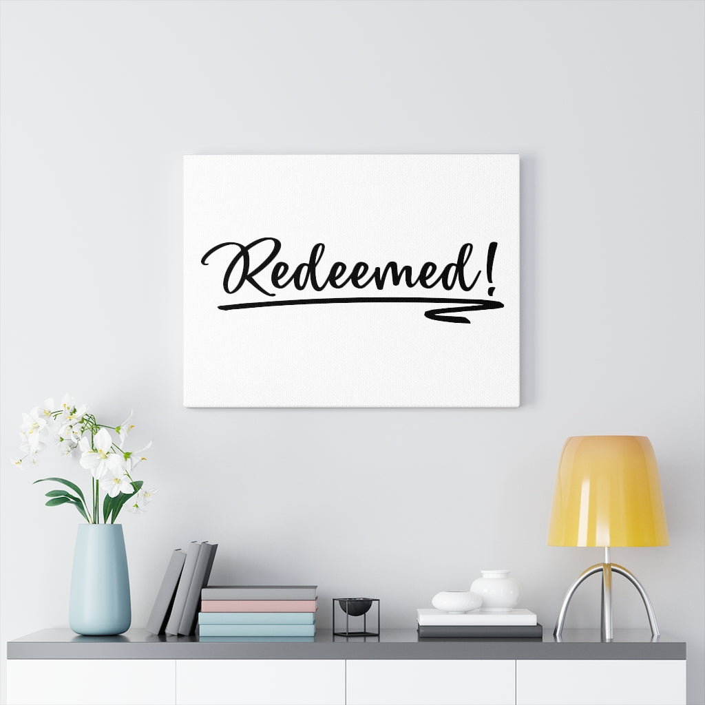 Scripture Walls Redeemed Bible Verse Canvas Christian Wall Art Ready to Hang Unframed-Express Your Love Gifts