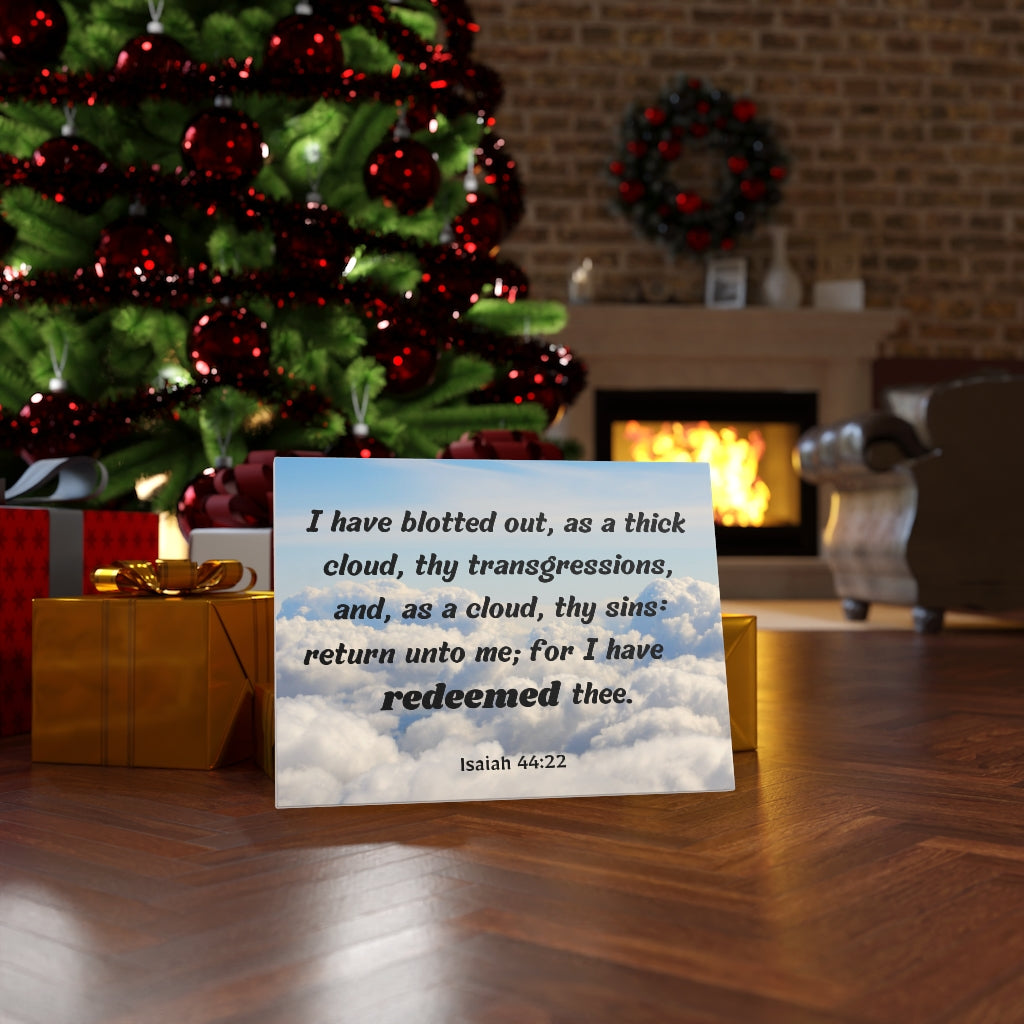Scripture Walls Redeemed Isaiah 44:22 Bible Verse Canvas Christian Wall Art Ready to Hang Unframed-Express Your Love Gifts