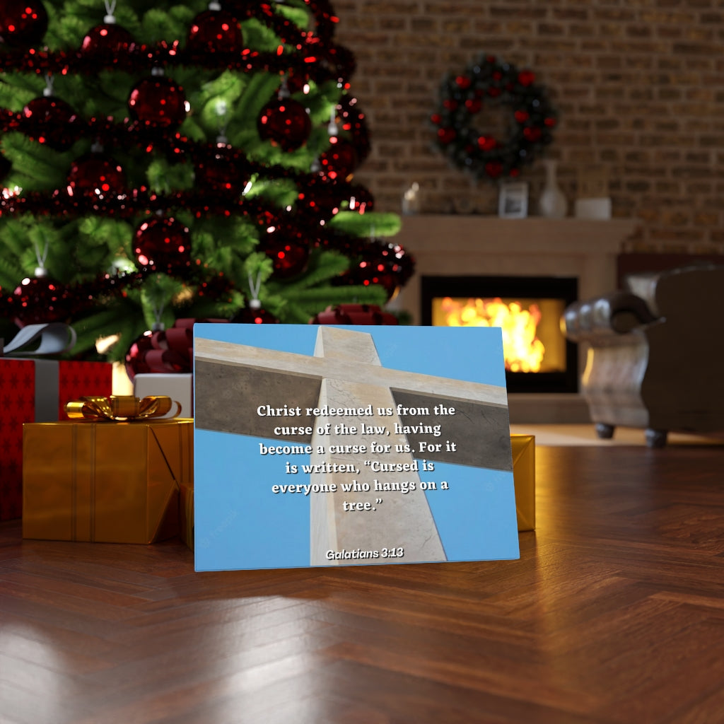 Scripture Walls Redeemed Us Galatians 3:13 Bible Verse Canvas Christian Wall Art Ready to Hang Unframed-Express Your Love Gifts