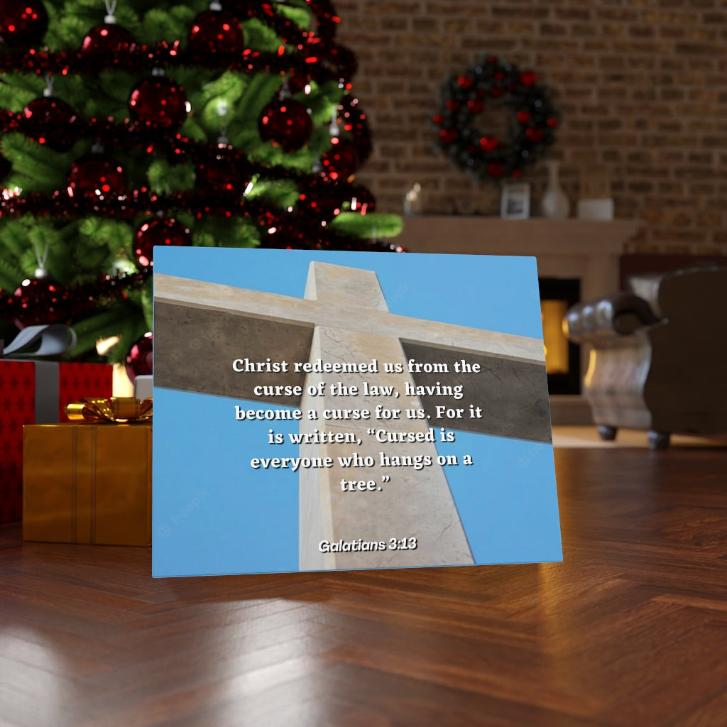 Scripture Walls Redeemed Us Galatians 3:13 Bible Verse Canvas Christian Wall Art Ready to Hang Unframed-Express Your Love Gifts