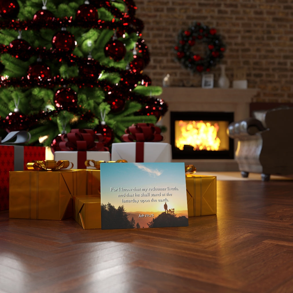 Scripture Walls Redeemer Liveth Job 19:25 Bible Verse Canvas Christian Wall Art Ready to Hang Unframed-Express Your Love Gifts