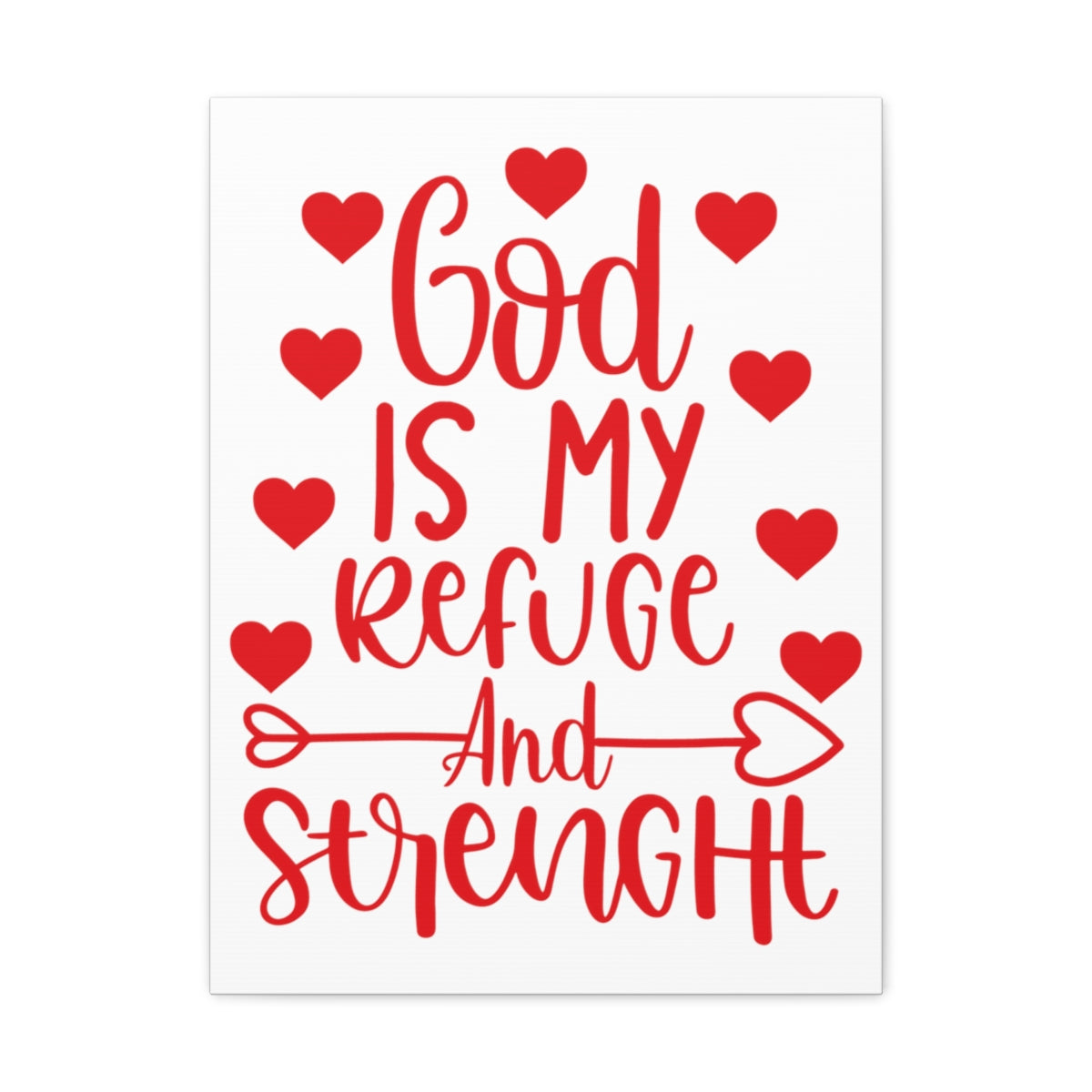Scripture Walls Refuge And Strength Psalm 18:30 Christian Wall Art Print Ready to Hang Unframed-Express Your Love Gifts