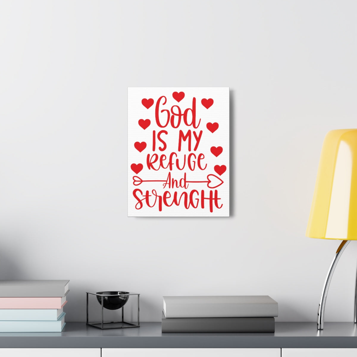 Scripture Walls Refuge And Strength Psalm 18:30 Christian Wall Art Print Ready to Hang Unframed-Express Your Love Gifts