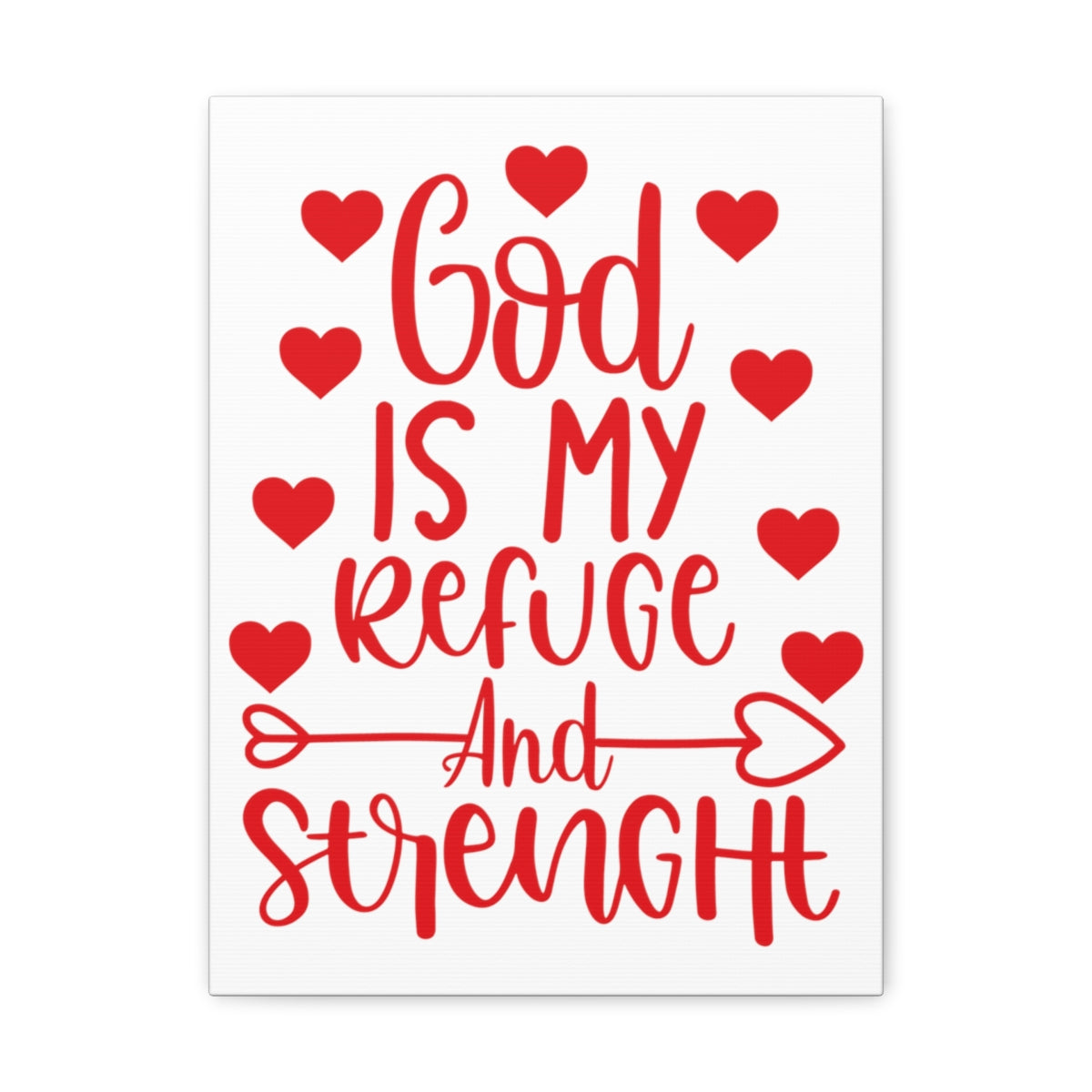 Scripture Walls Refuge And Strength Psalm 18:30 Christian Wall Art Print Ready to Hang Unframed-Express Your Love Gifts
