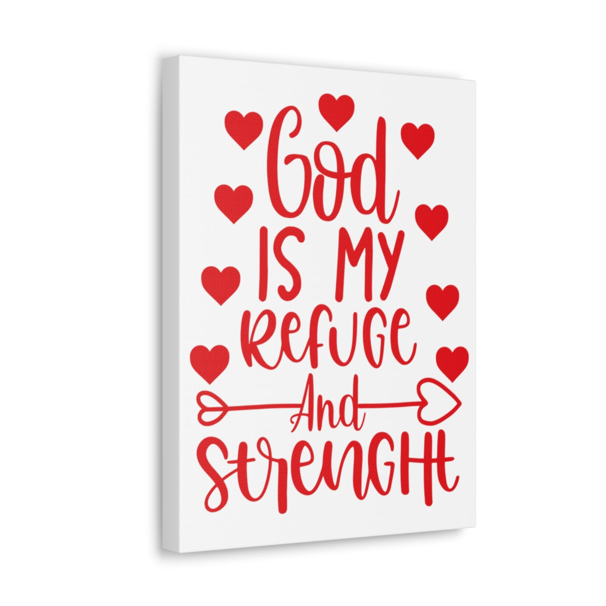 Scripture Walls Refuge And Strength Psalm 18:30 Christian Wall Art Print Ready to Hang Unframed-Express Your Love Gifts