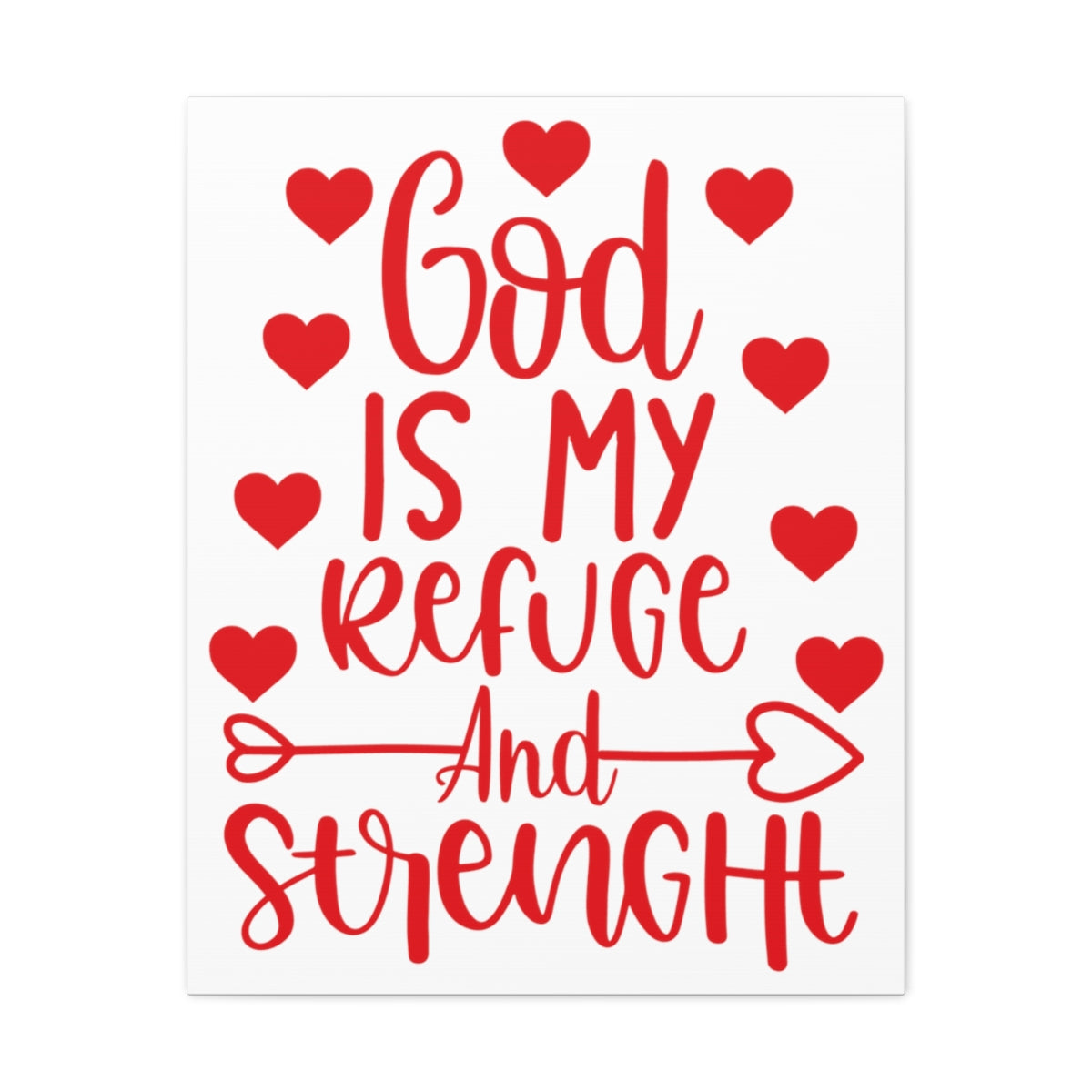 Scripture Walls Refuge And Strength Psalm 18:30 Christian Wall Art Print Ready to Hang Unframed-Express Your Love Gifts