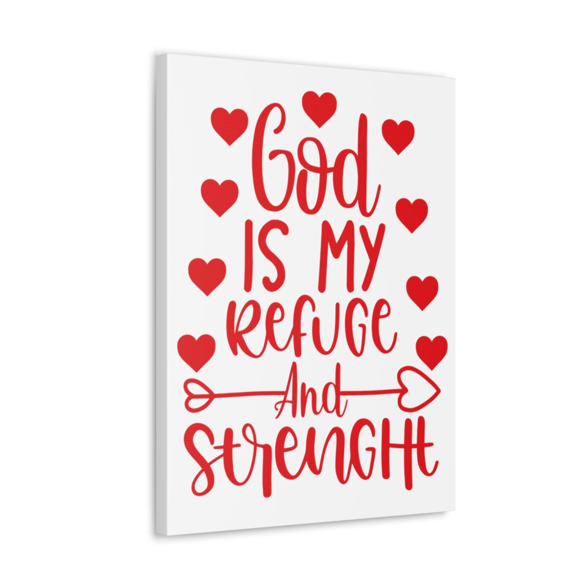 Scripture Walls Refuge And Strength Psalm 18:30 Christian Wall Art Print Ready to Hang Unframed-Express Your Love Gifts