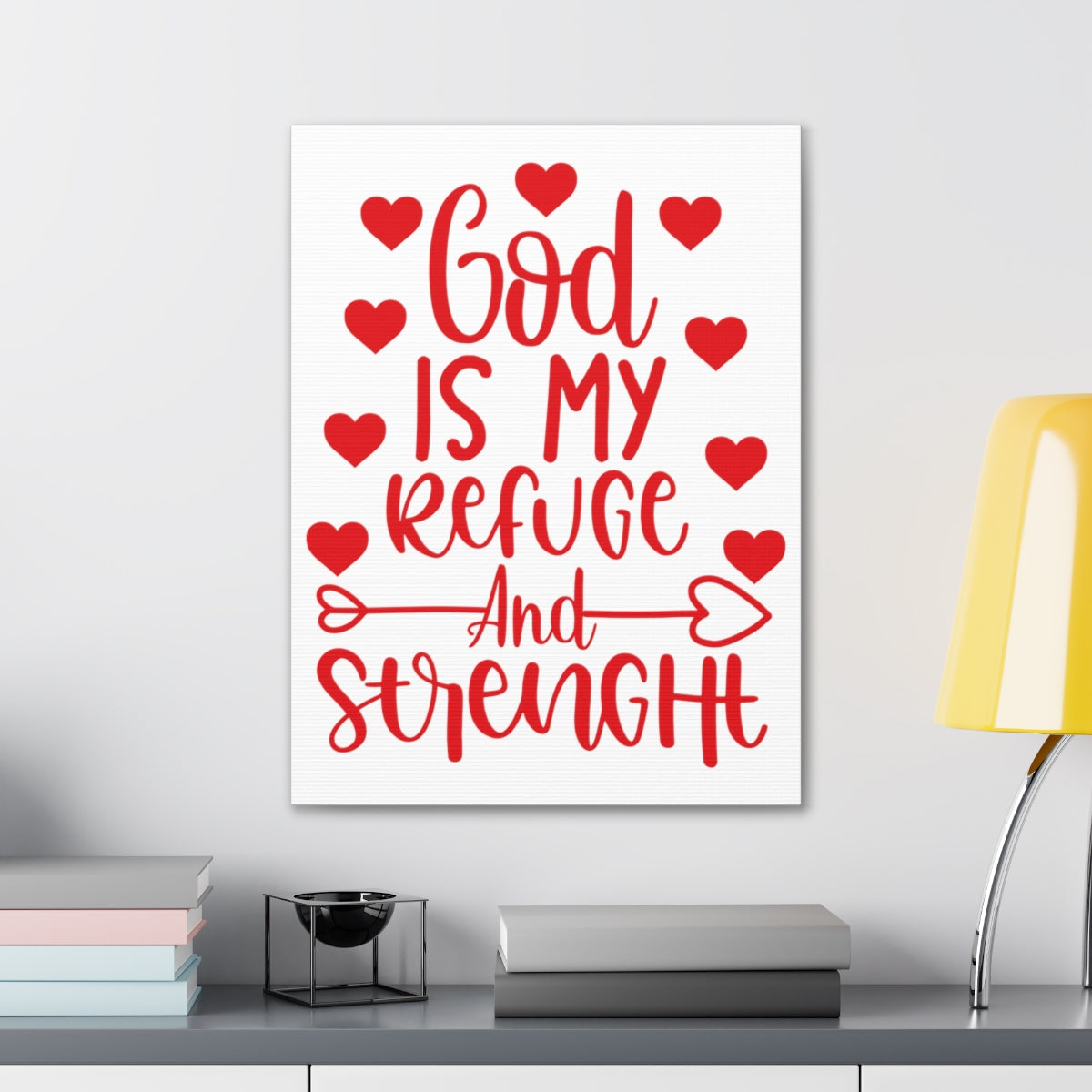 Scripture Walls Refuge And Strength Psalm 18:30 Christian Wall Art Print Ready to Hang Unframed-Express Your Love Gifts