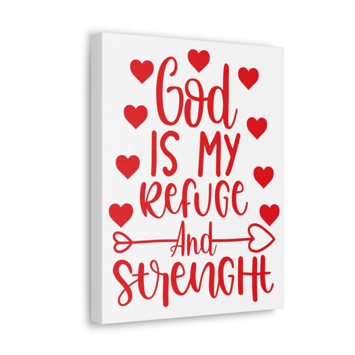 Scripture Walls Refuge And Strength Psalm 18:30 Christian Wall Art Print Ready to Hang Unframed-Express Your Love Gifts
