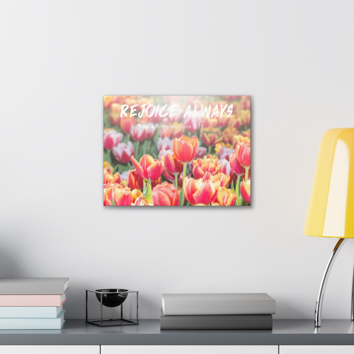 Scripture Walls Rejoice Always 1 Thessalonians 5:16 Bible Verse Canvas Christian Wall Art Bible Verse Print Ready To Hang Unframed-Express Your Love Gifts