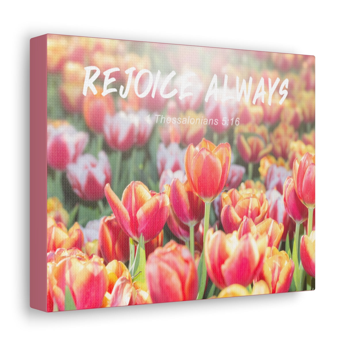 Scripture Walls Rejoice Always 1 Thessalonians 5:16 Bible Verse Canvas Christian Wall Art Bible Verse Print Ready To Hang Unframed-Express Your Love Gifts
