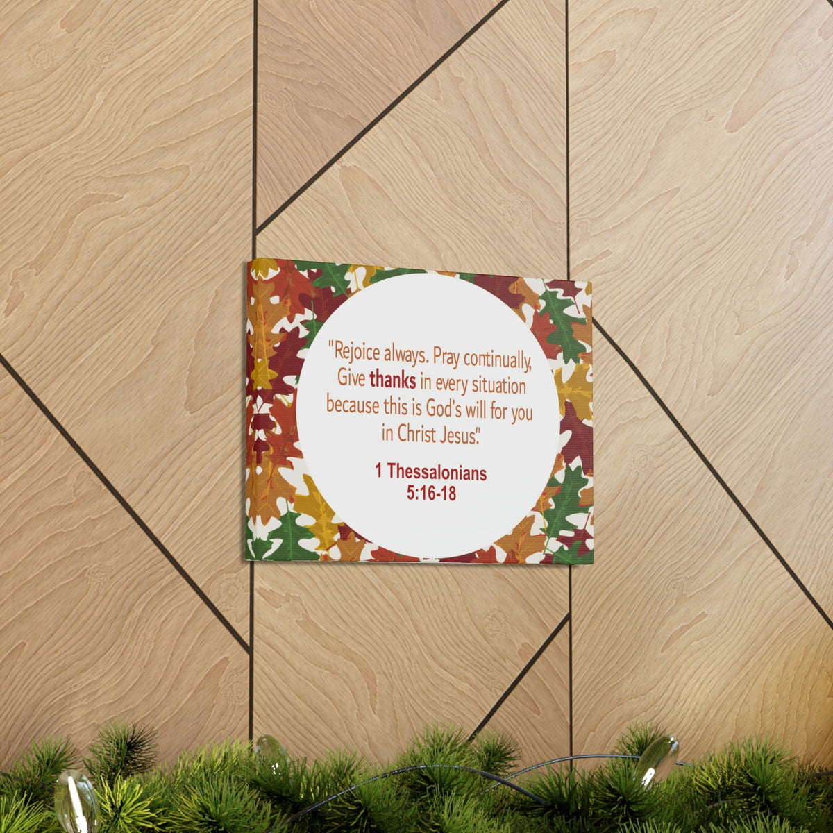 Scripture Walls Rejoice Always 1 Thessalonians 5:16 Bible Verse Canvas Christian Wall Art Ready to Hang Unframed-Express Your Love Gifts