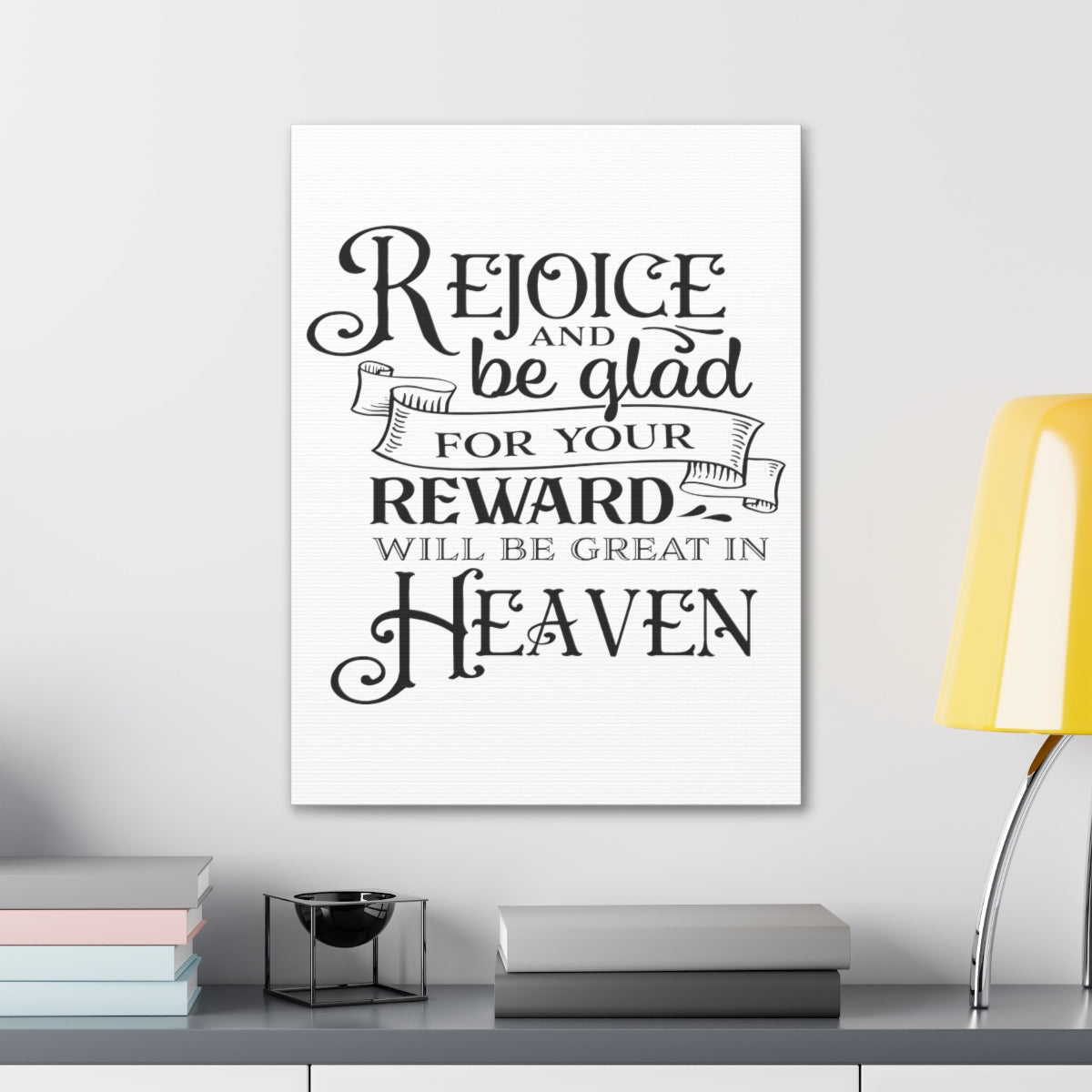 Scripture Walls Rejoice And Be Matthew 5:12 Christian Wall Art Print Ready to Hang Unframed-Express Your Love Gifts