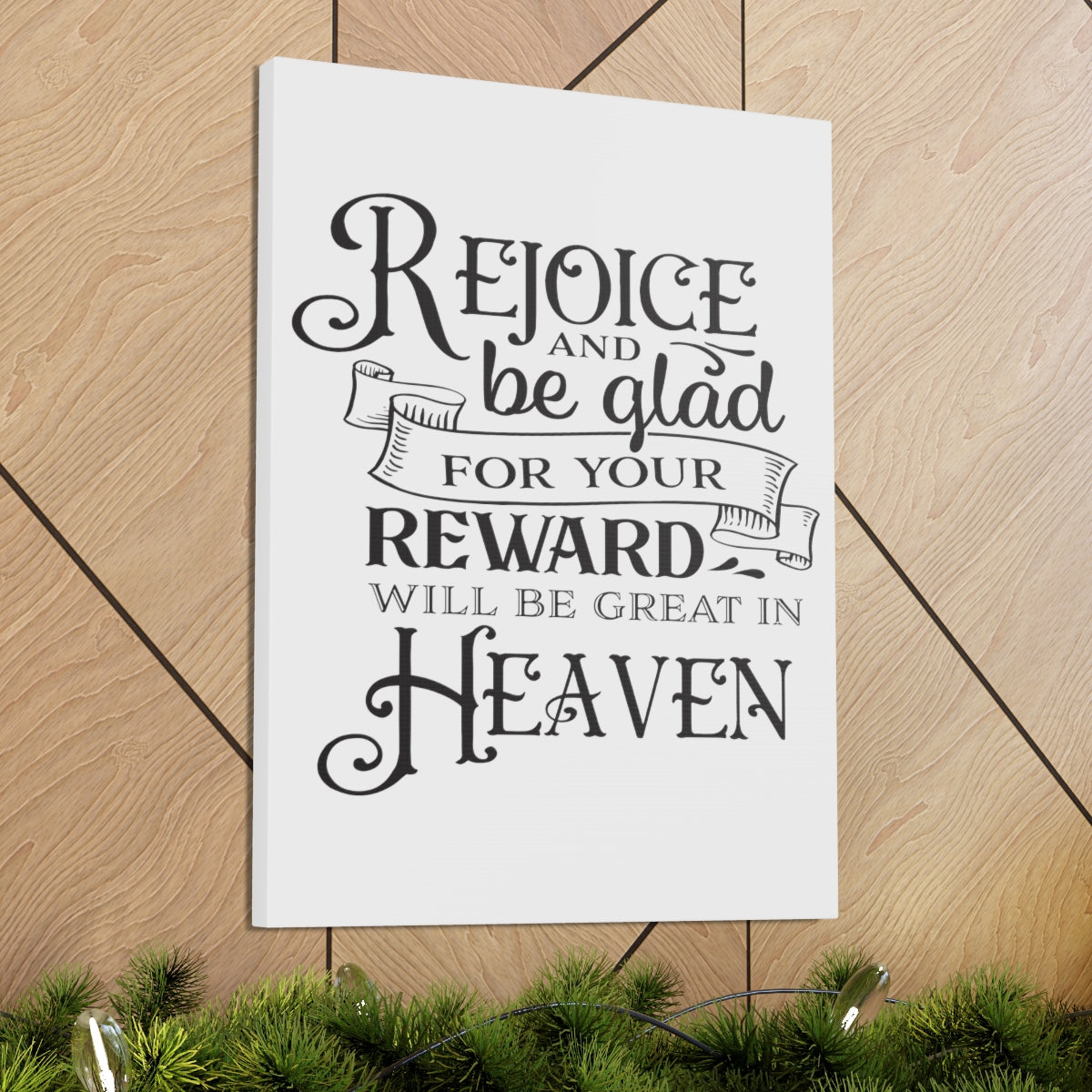 Scripture Walls Rejoice And Be Matthew 5:12 Christian Wall Art Print Ready to Hang Unframed-Express Your Love Gifts
