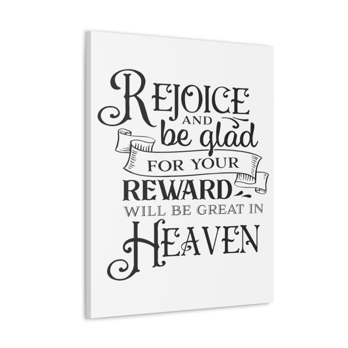 Scripture Walls Rejoice And Be Matthew 5:12 Christian Wall Art Print Ready to Hang Unframed-Express Your Love Gifts