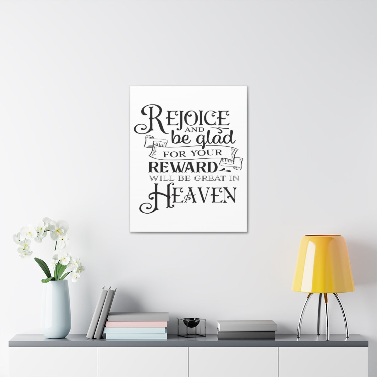 Scripture Walls Rejoice And Be Matthew 5:12 Christian Wall Art Print Ready to Hang Unframed-Express Your Love Gifts