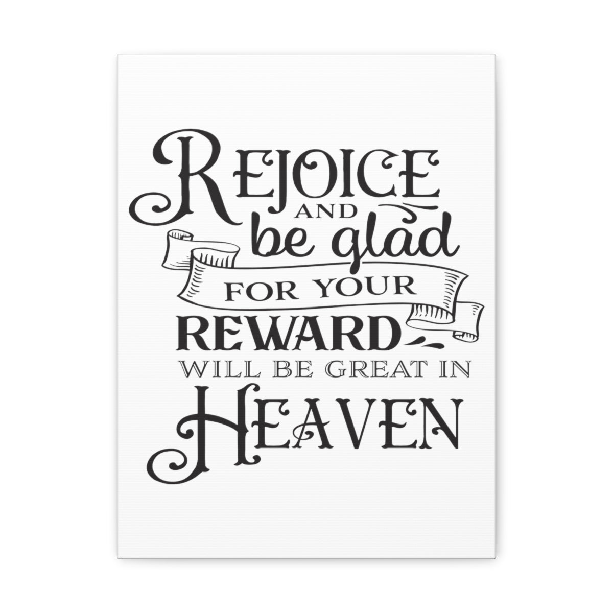 Scripture Walls Rejoice And Be Matthew 5:12 Christian Wall Art Print Ready to Hang Unframed-Express Your Love Gifts
