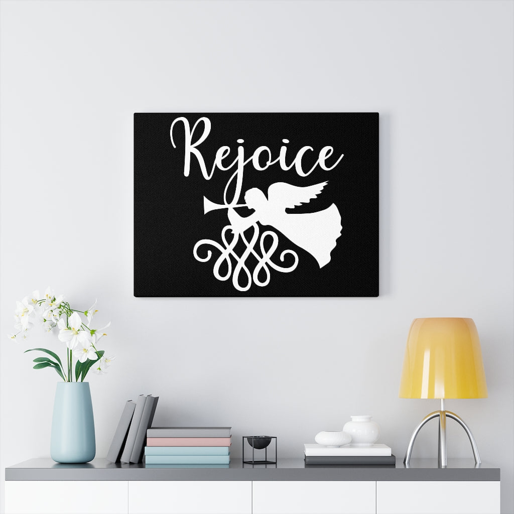 Scripture Walls Rejoice Bible Verse Canvas Christian Wall Art Ready to Hang Unframed-Express Your Love Gifts