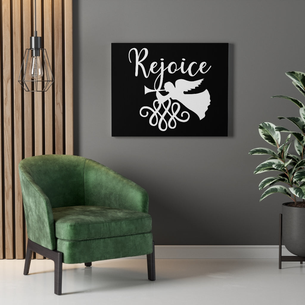 Scripture Walls Rejoice Bible Verse Canvas Christian Wall Art Ready to Hang Unframed-Express Your Love Gifts