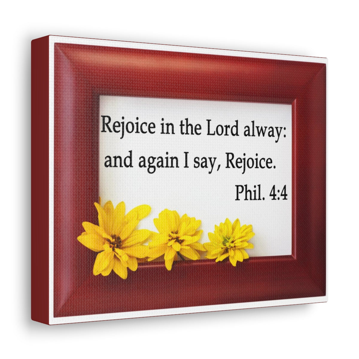 Scripture Walls Rejoice In The Lord Philippians 4:4 Bible Verse Canvas Christian Wall Art Bible Verse Print Ready To Hang Unframed-Express Your Love Gifts