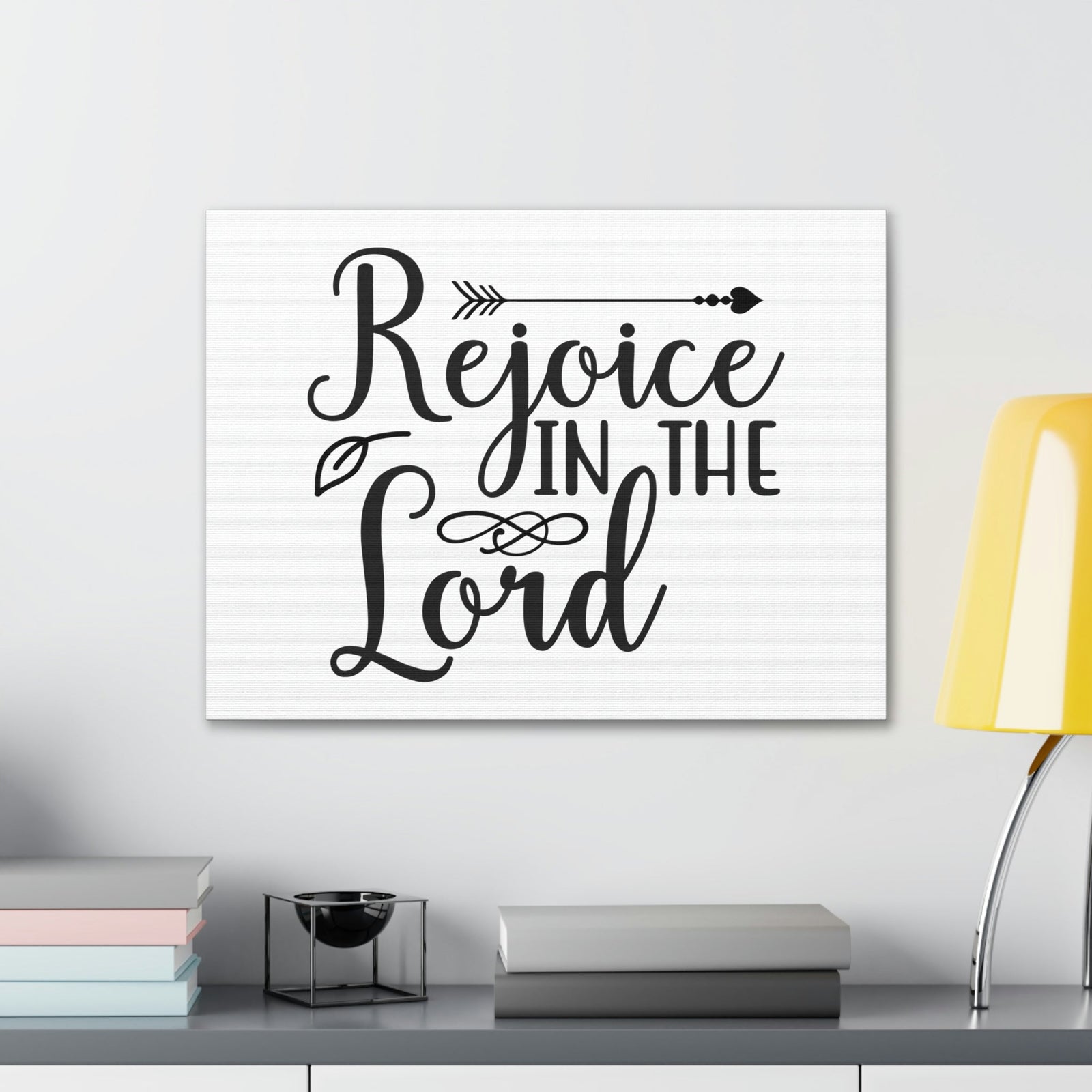 Scripture Walls Rejoice In The World Romans 12:12 Christian Wall Art Print Ready to Hang Unframed-Express Your Love Gifts