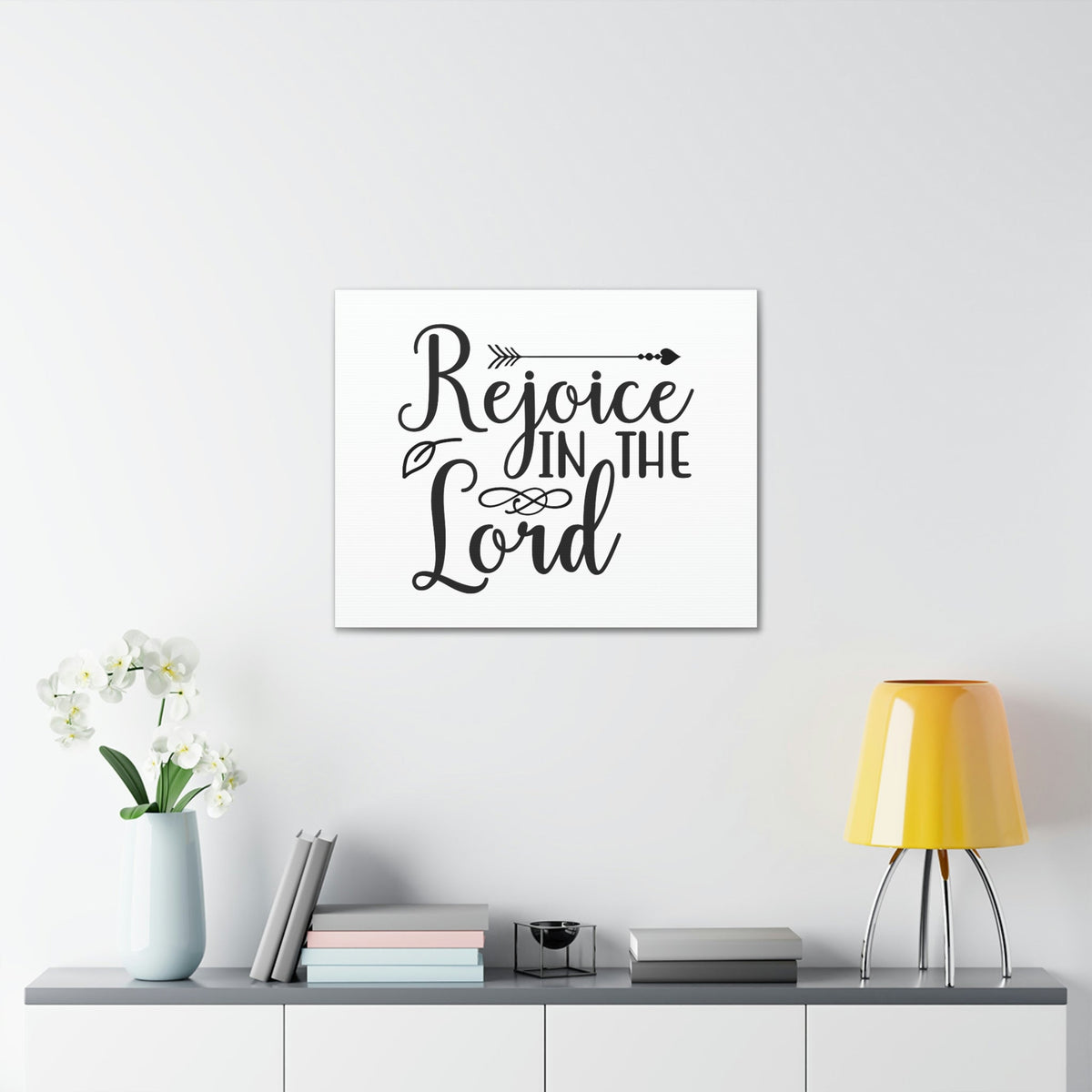 Scripture Walls Rejoice In The World Romans 12:12 Christian Wall Art Print Ready to Hang Unframed-Express Your Love Gifts