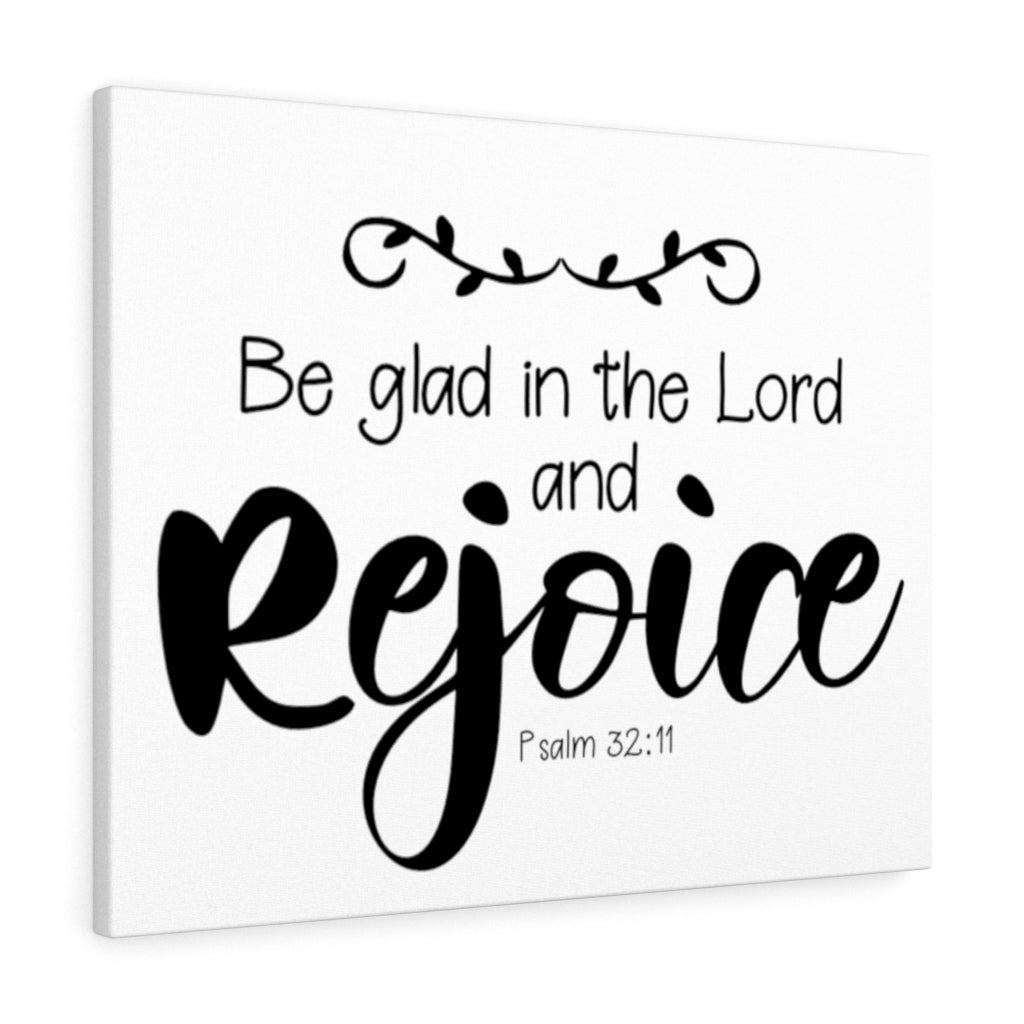 Scripture Walls Rejoice Psalm 32:11 Bible Verse Canvas Christian Wall Art Ready to Hang Unframed-Express Your Love Gifts