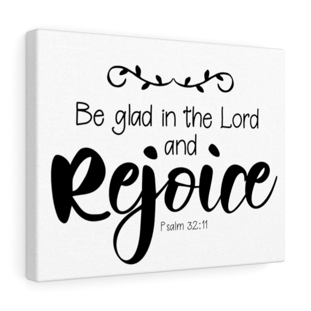 Scripture Walls Rejoice Psalm 32:11 Bible Verse Canvas Christian Wall Art Ready to Hang Unframed-Express Your Love Gifts