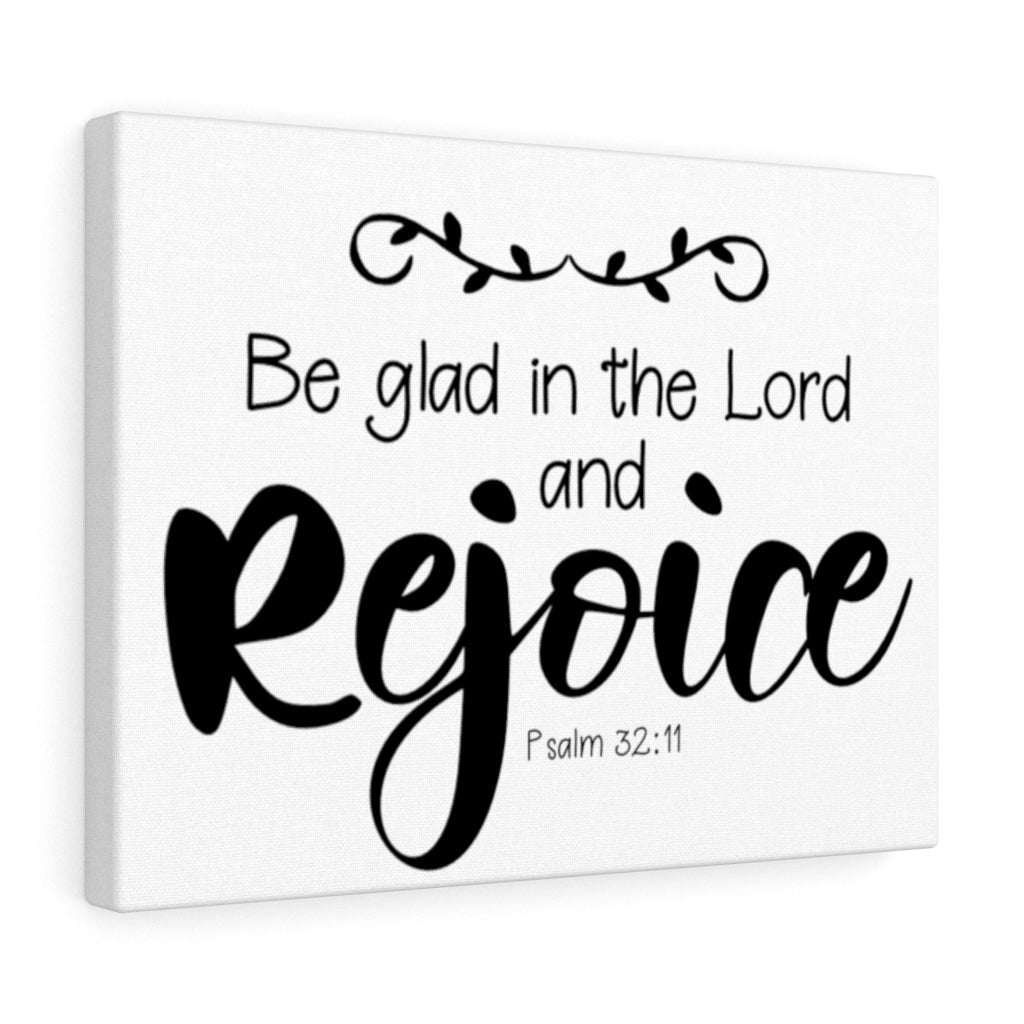 Scripture Walls Rejoice Psalm 32:11 Bible Verse Canvas Christian Wall Art Ready to Hang Unframed-Express Your Love Gifts