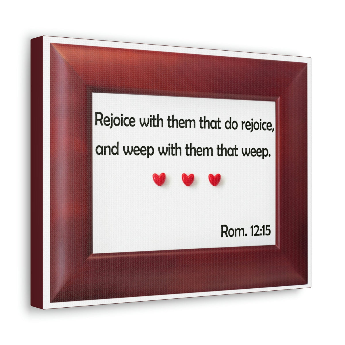 Scripture Walls Rejoice With Them Romans 12:15 Bible Verse Canvas Christian Wall Art Bible Verse Print Ready To Hang Unframed-Express Your Love Gifts