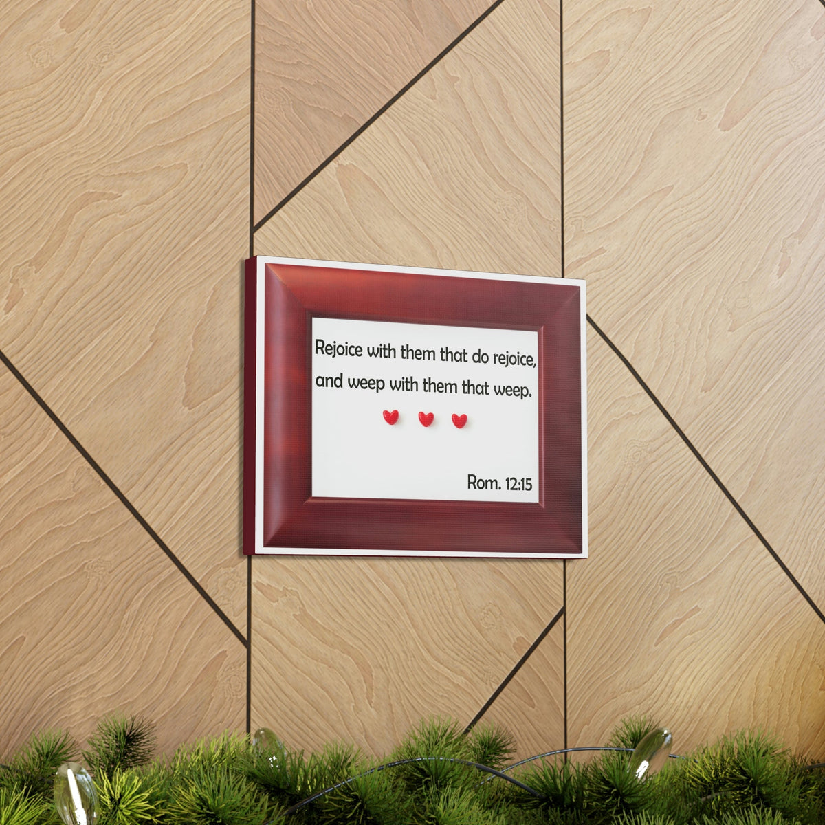 Scripture Walls Rejoice With Them Romans 12:15 Bible Verse Canvas Christian Wall Art Bible Verse Print Ready To Hang Unframed-Express Your Love Gifts