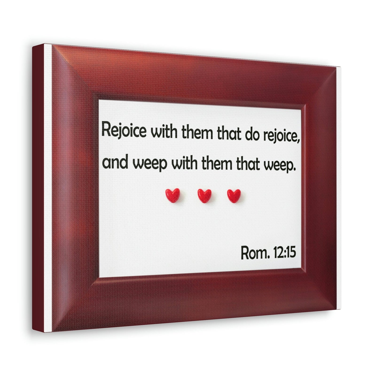 Scripture Walls Rejoice With Them Romans 12:15 Bible Verse Canvas Christian Wall Art Bible Verse Print Ready To Hang Unframed-Express Your Love Gifts