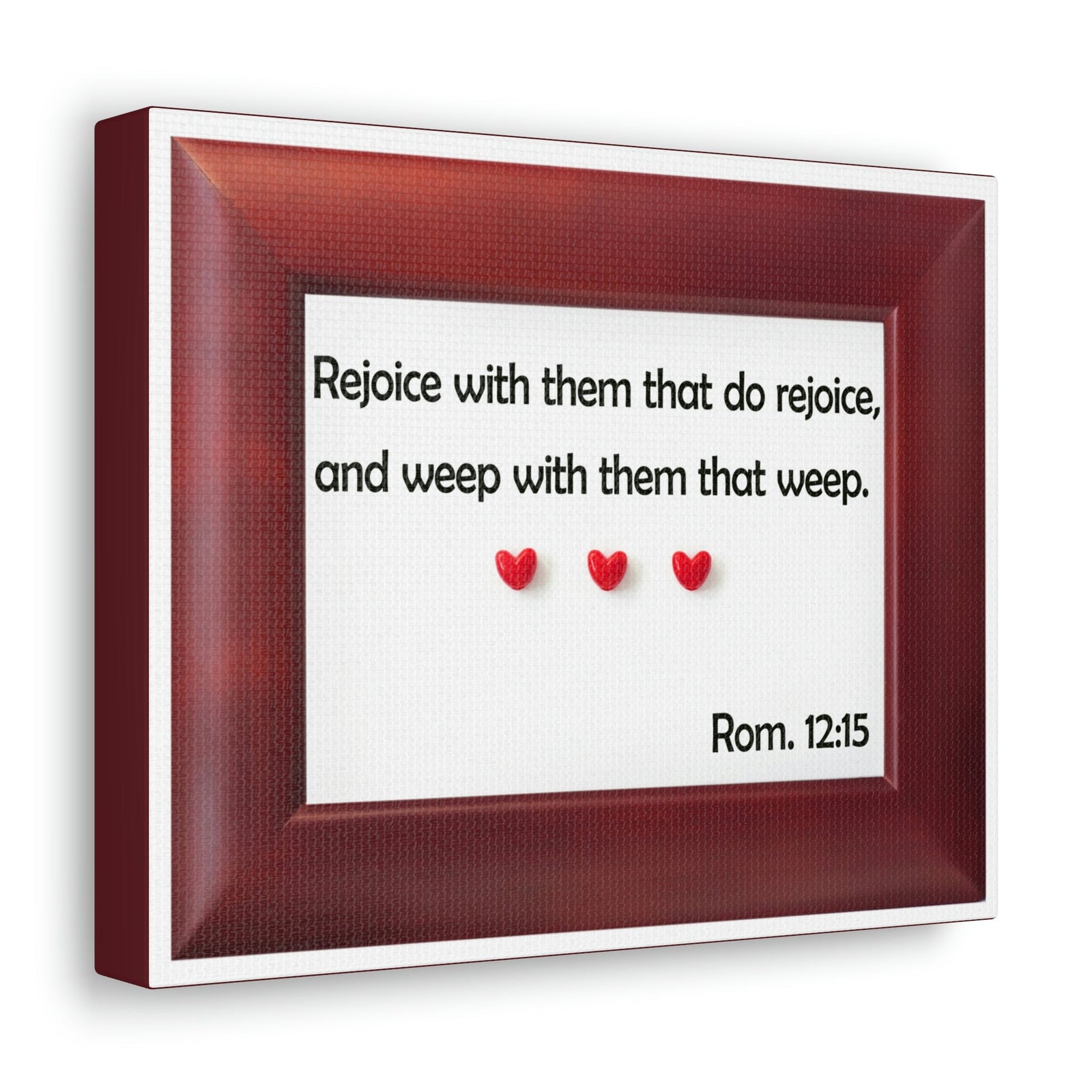 Scripture Walls Rejoice With Them Romans 12:15 Bible Verse Canvas Christian Wall Art Bible Verse Print Ready To Hang Unframed-Express Your Love Gifts