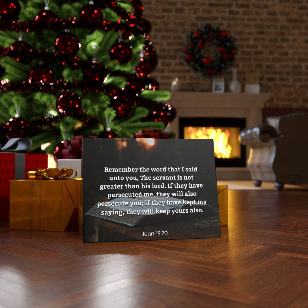 Scripture Walls Remember The Word John 15:20 Bible Verse Canvas Christian Wall Art Ready to Hang Unframed-Express Your Love Gifts