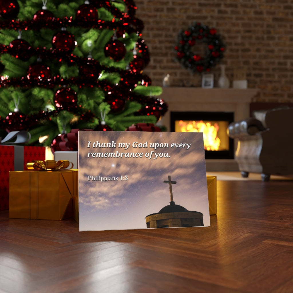 Scripture Walls Remembrance Of You Philippians 1:3 Bible Verse Canvas Christian Wall Art Ready to Hang Unframed-Express Your Love Gifts