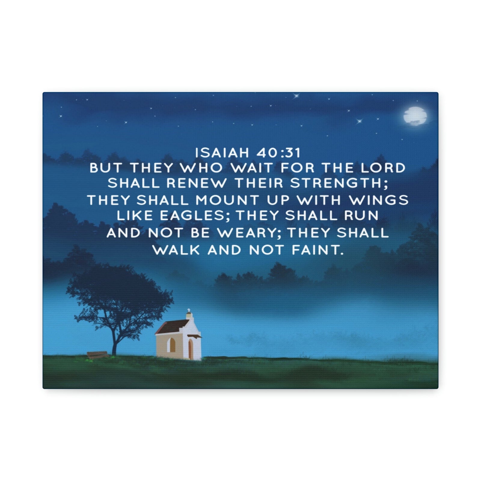 Scripture Walls Renew Their Strength Isaiah 40:31 Bible Verse Canvas Christian Wall Art Bible Verse Print Ready To Hang Unframed-Express Your Love Gifts