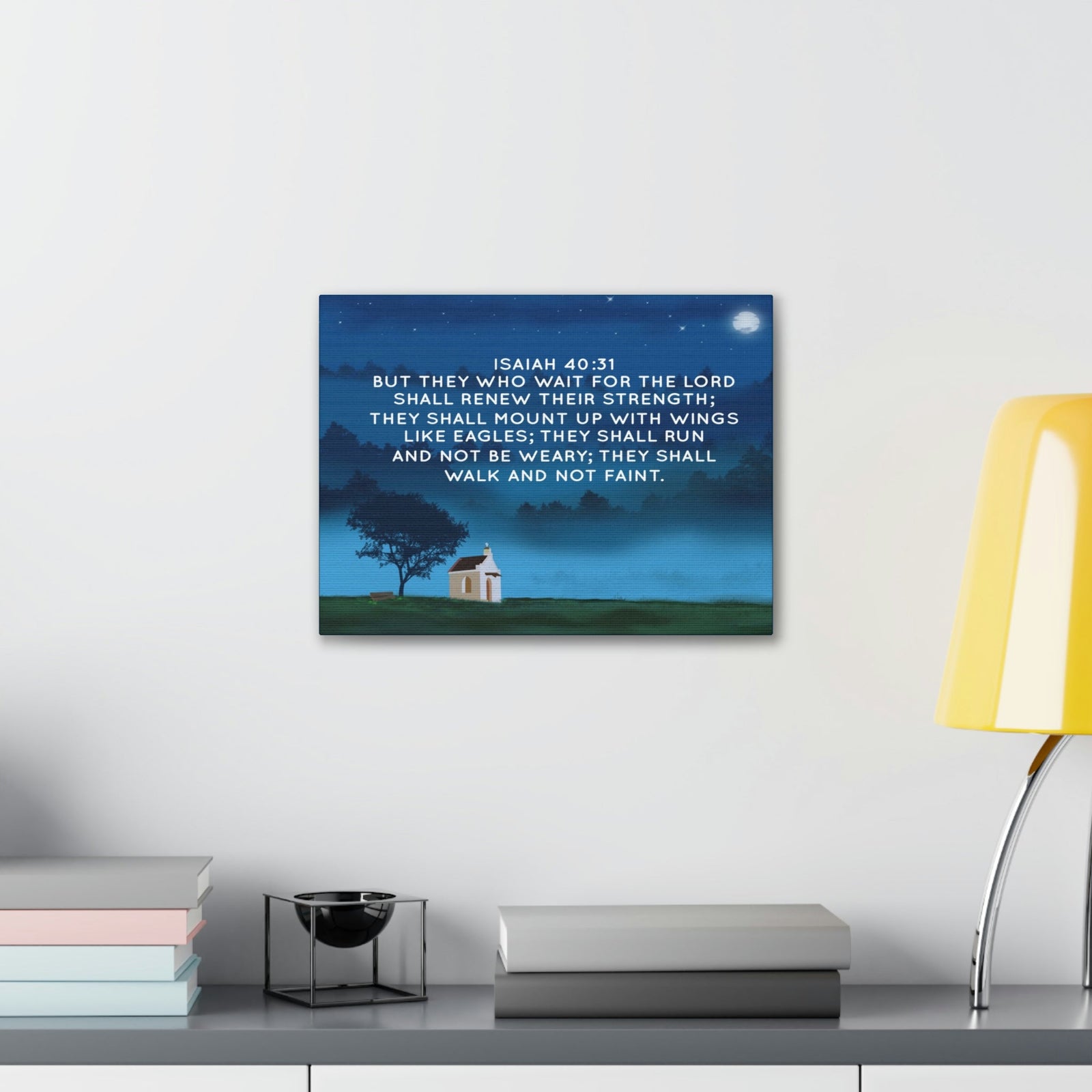 Scripture Walls Renew Their Strength Isaiah 40:31 Bible Verse Canvas Christian Wall Art Bible Verse Print Ready To Hang Unframed-Express Your Love Gifts