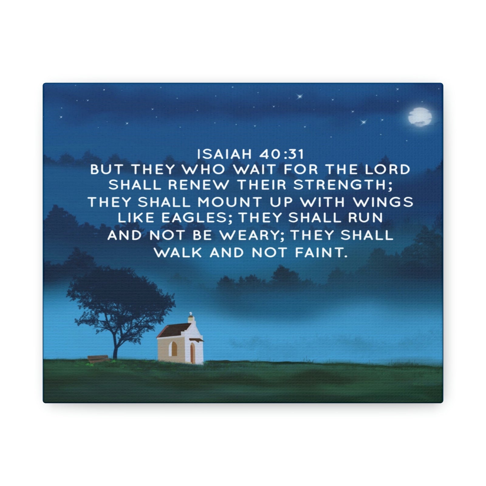 Scripture Walls Renew Their Strength Isaiah 40:31 Bible Verse Canvas Christian Wall Art Bible Verse Print Ready To Hang Unframed-Express Your Love Gifts